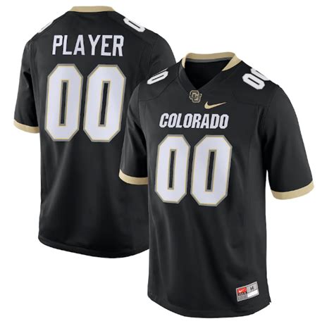 men's nike black colorado buffaloes pick-a-player nil replica football jersey|Colorado NIL Player Jerseys, Colorado Buffaloes College Player Jersey .